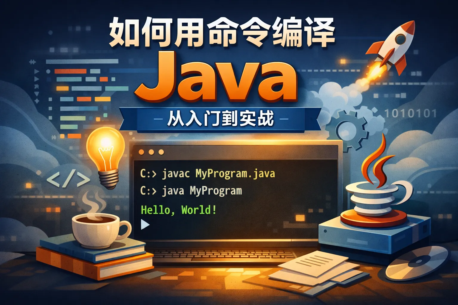 如何用命令编译java