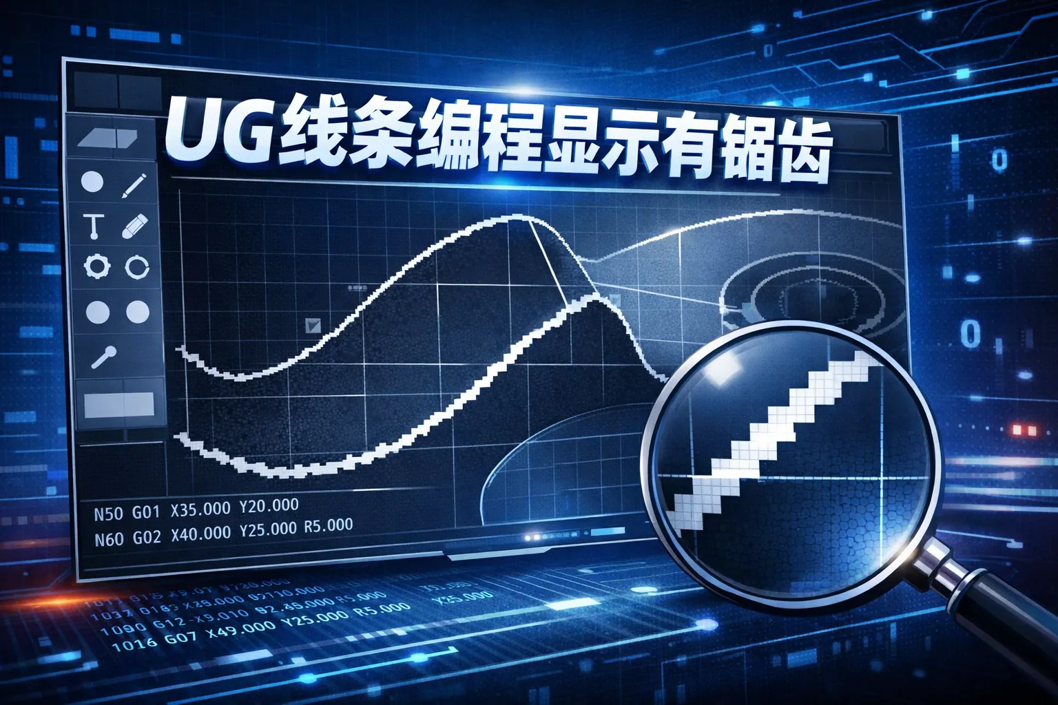 ug线条编程显示有锯齿