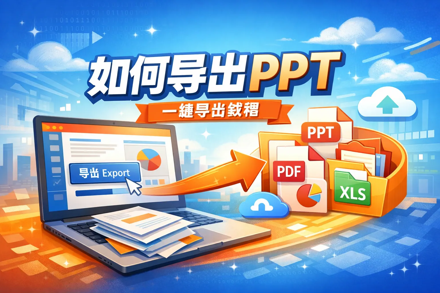 来画如何导出ppt