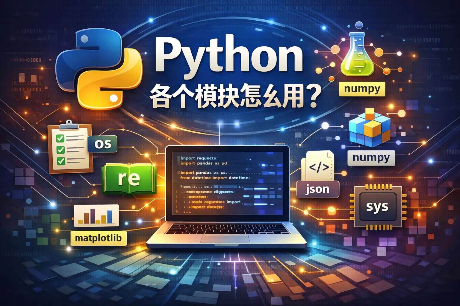 python各个模块怎么用