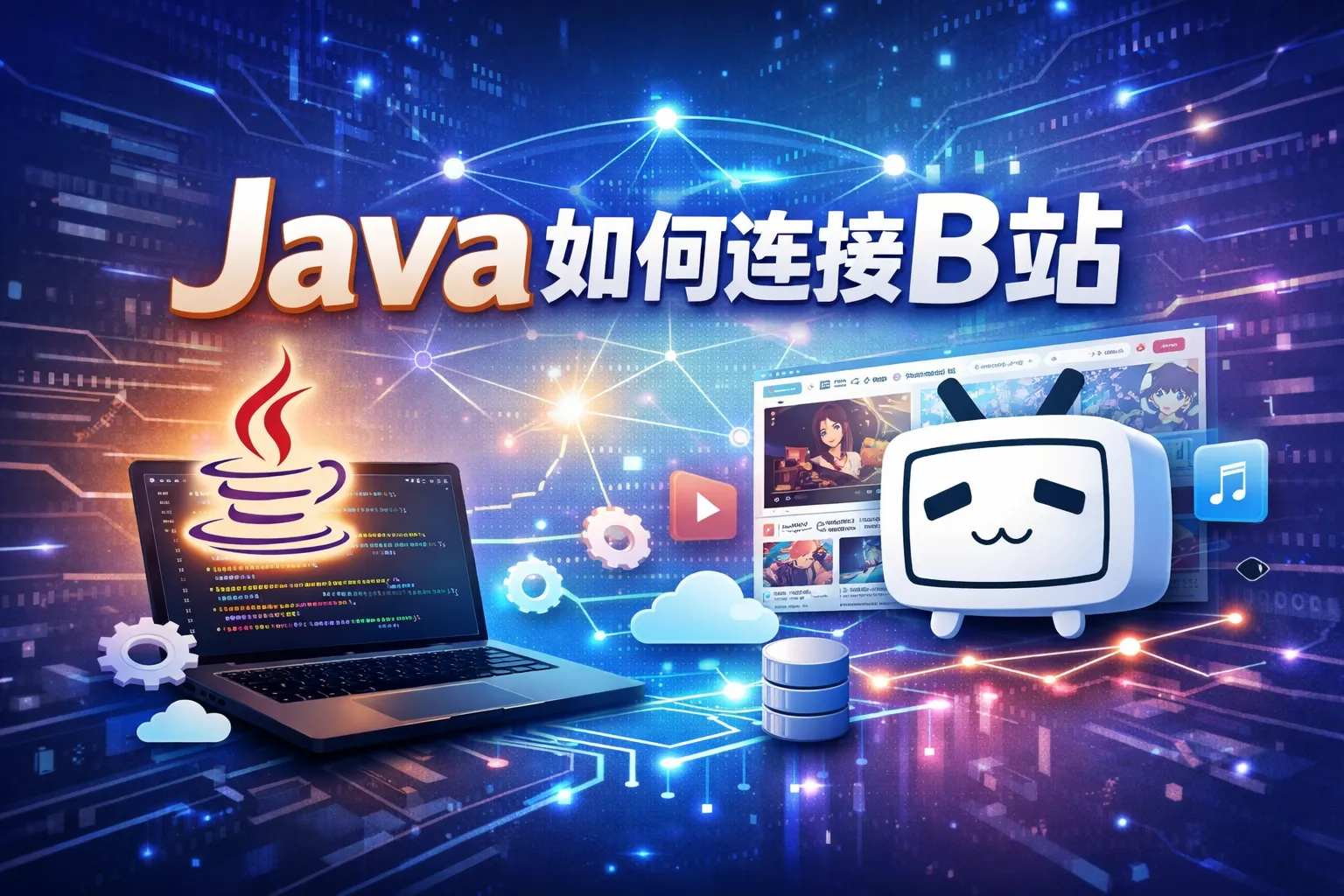 java如何连接b站