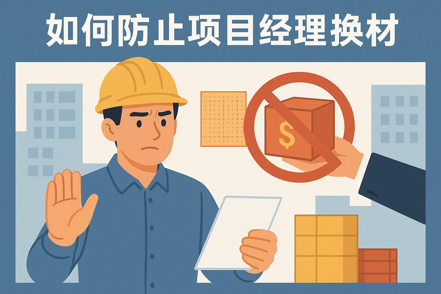 如何防止项目经理换材料