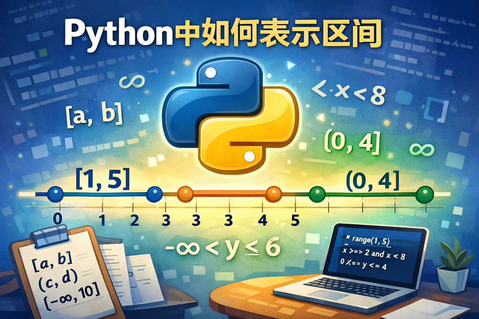 python中如何表示区间