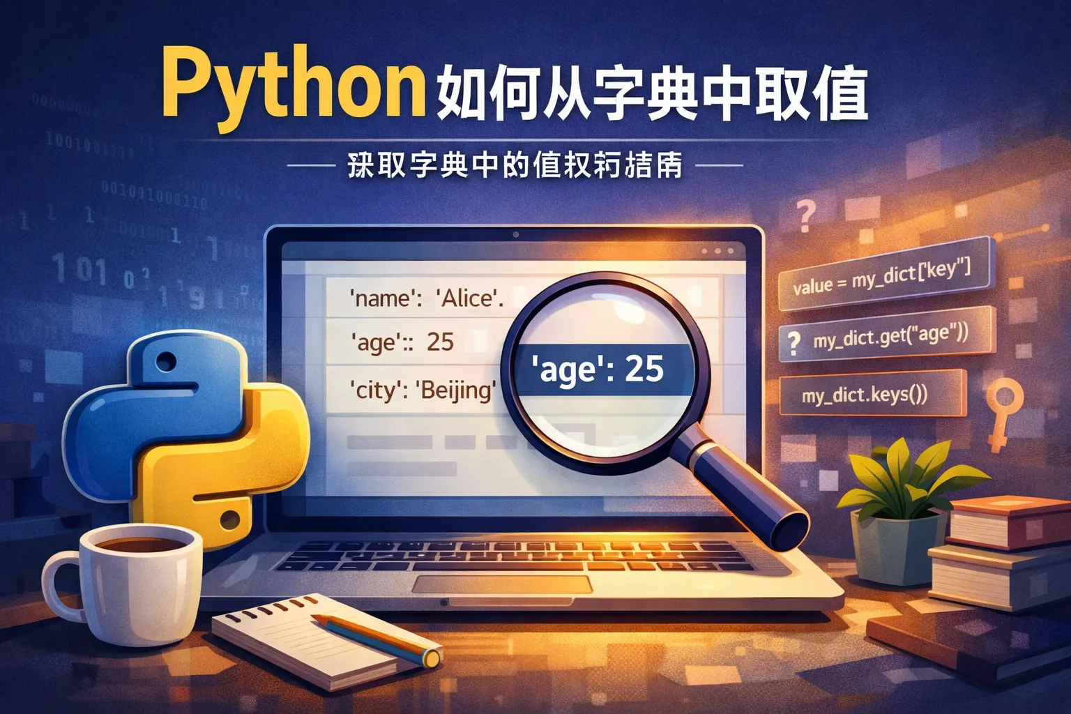 python如何从字典中取值