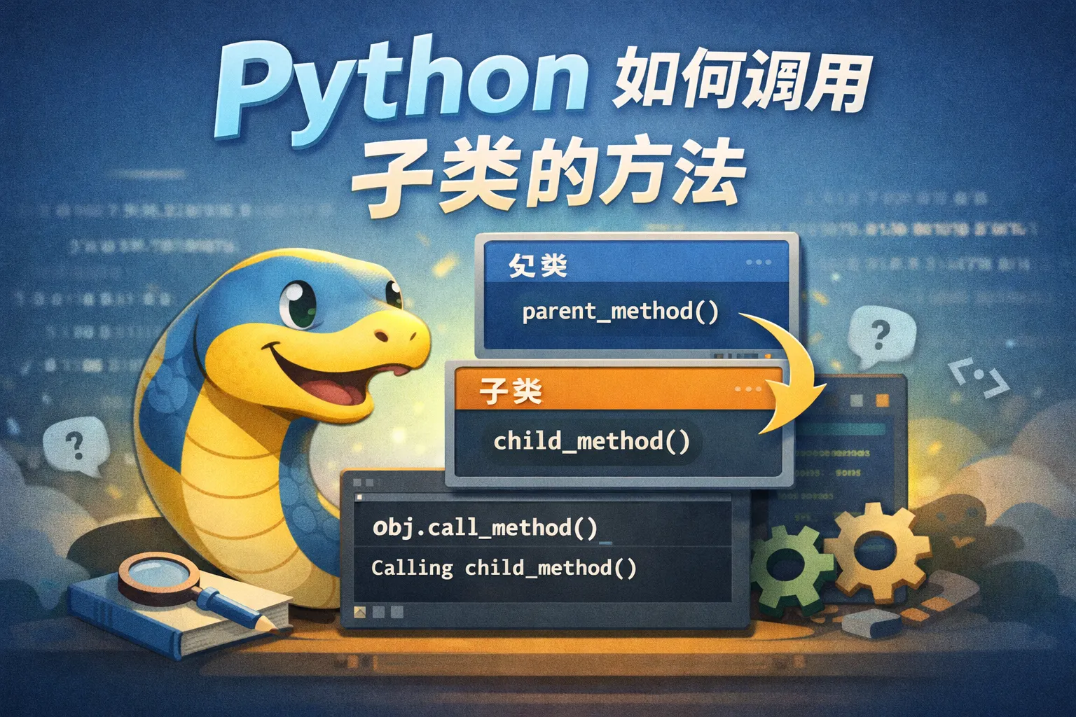 python如何调用子类的方法