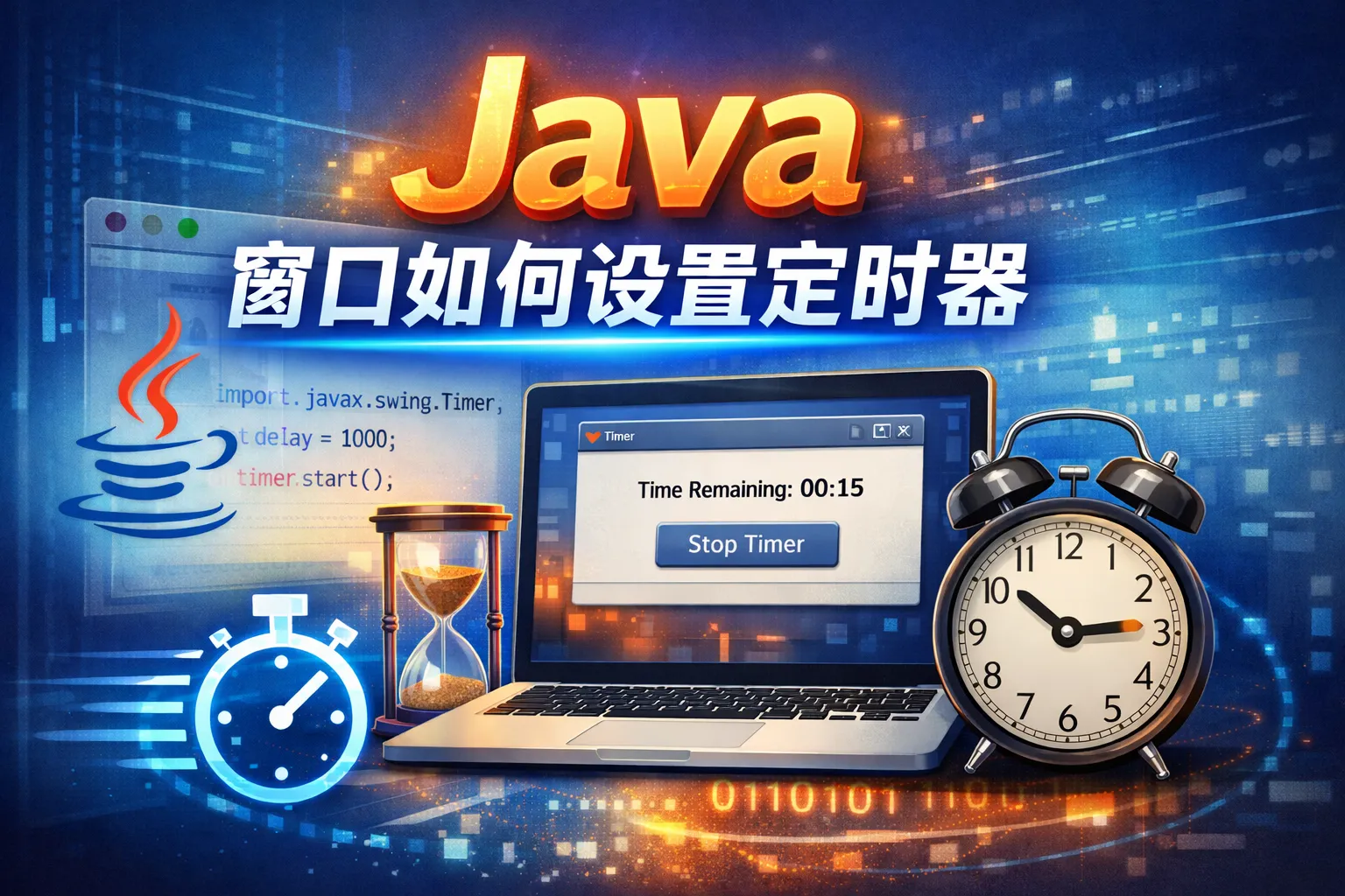 java窗口如何设置定时器