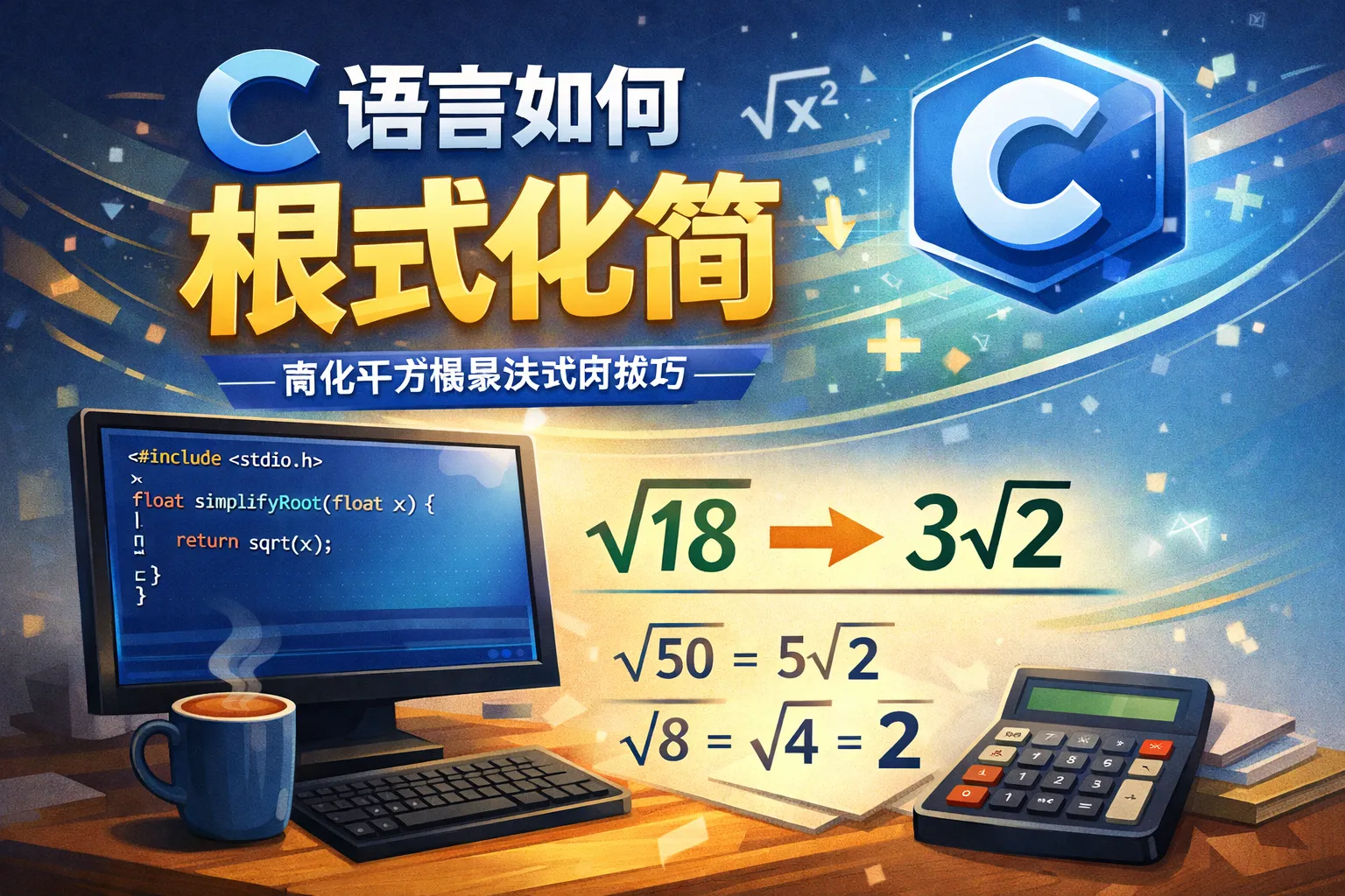 c语言如何 根式化简