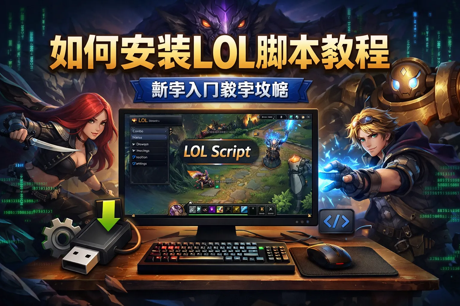如何安装lol脚本教程
