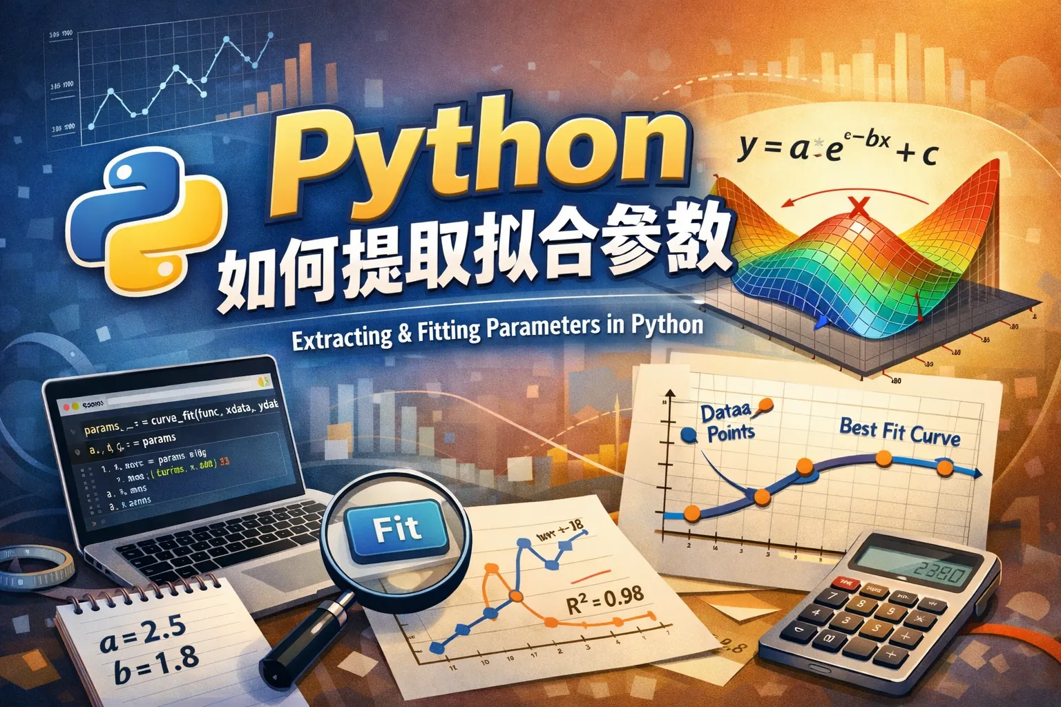 python如何提取拟合参数