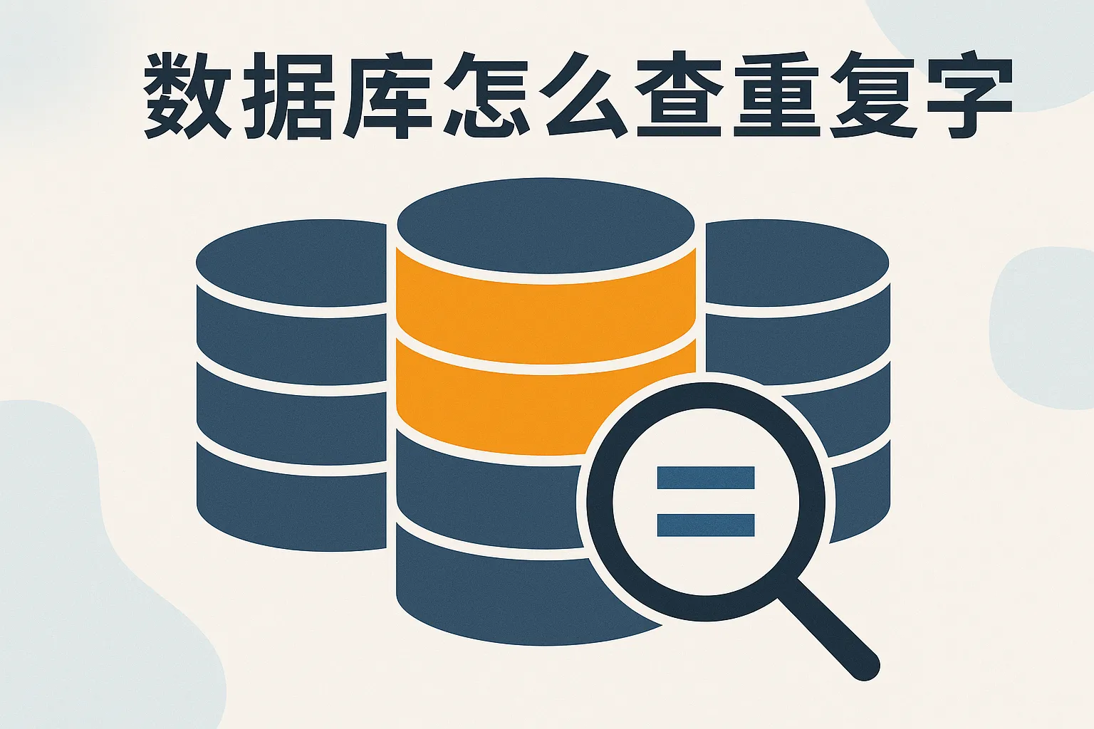 数据库怎么查重复字段
