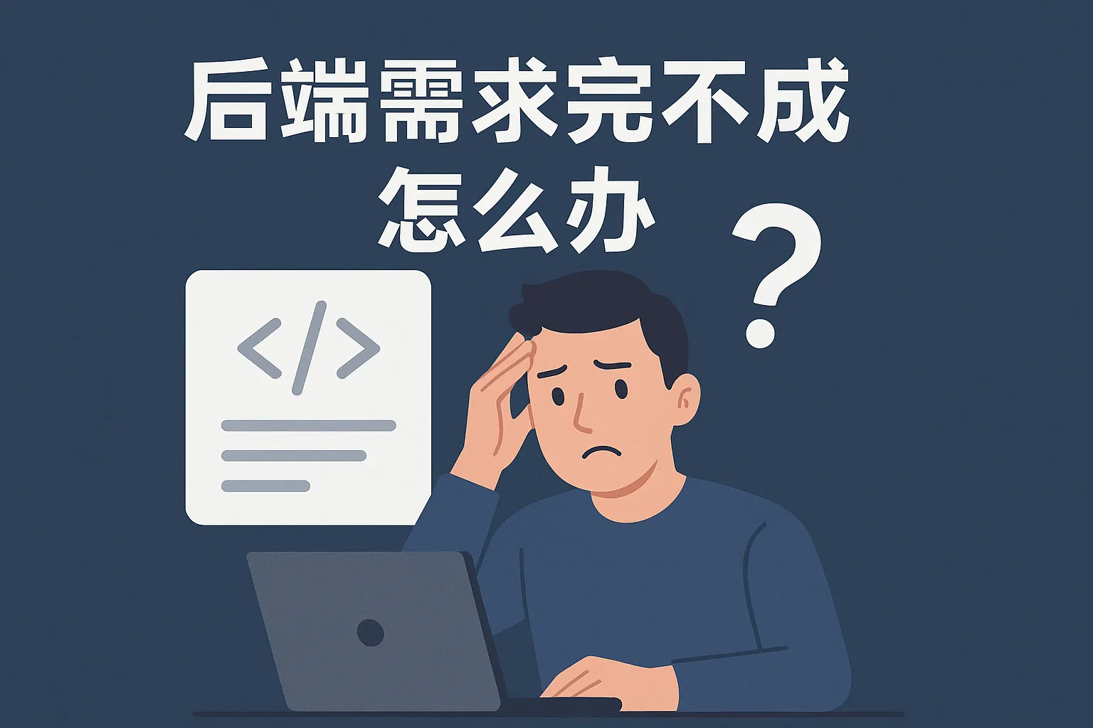 后端需求完不成怎么办