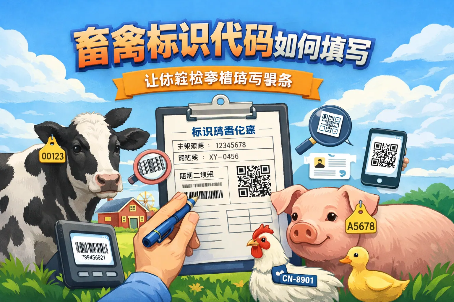 畜禽标识代码如何填写