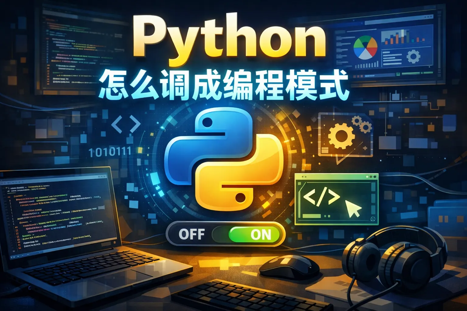 python怎么调成编程模式
