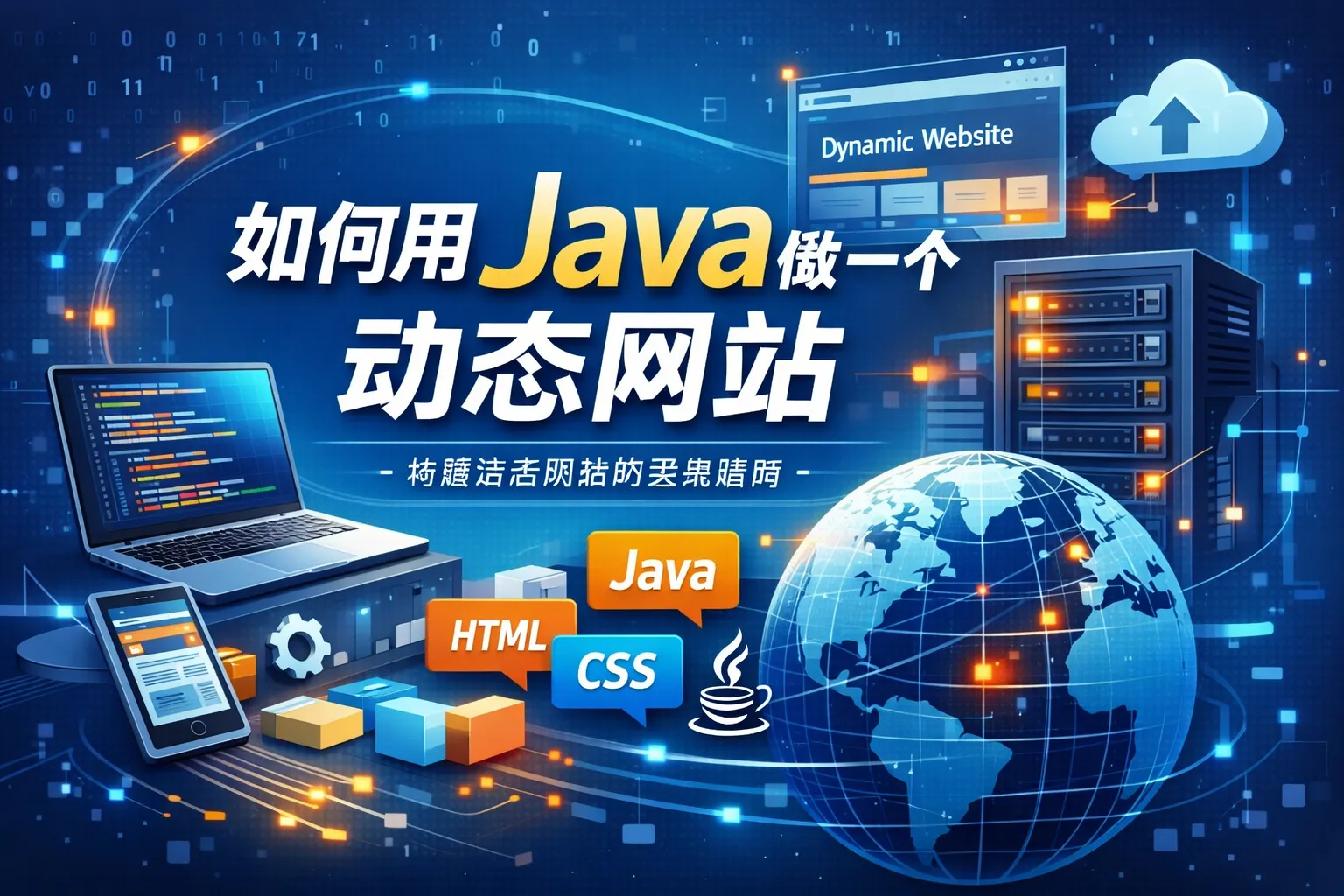 如何用java做一个动态网站