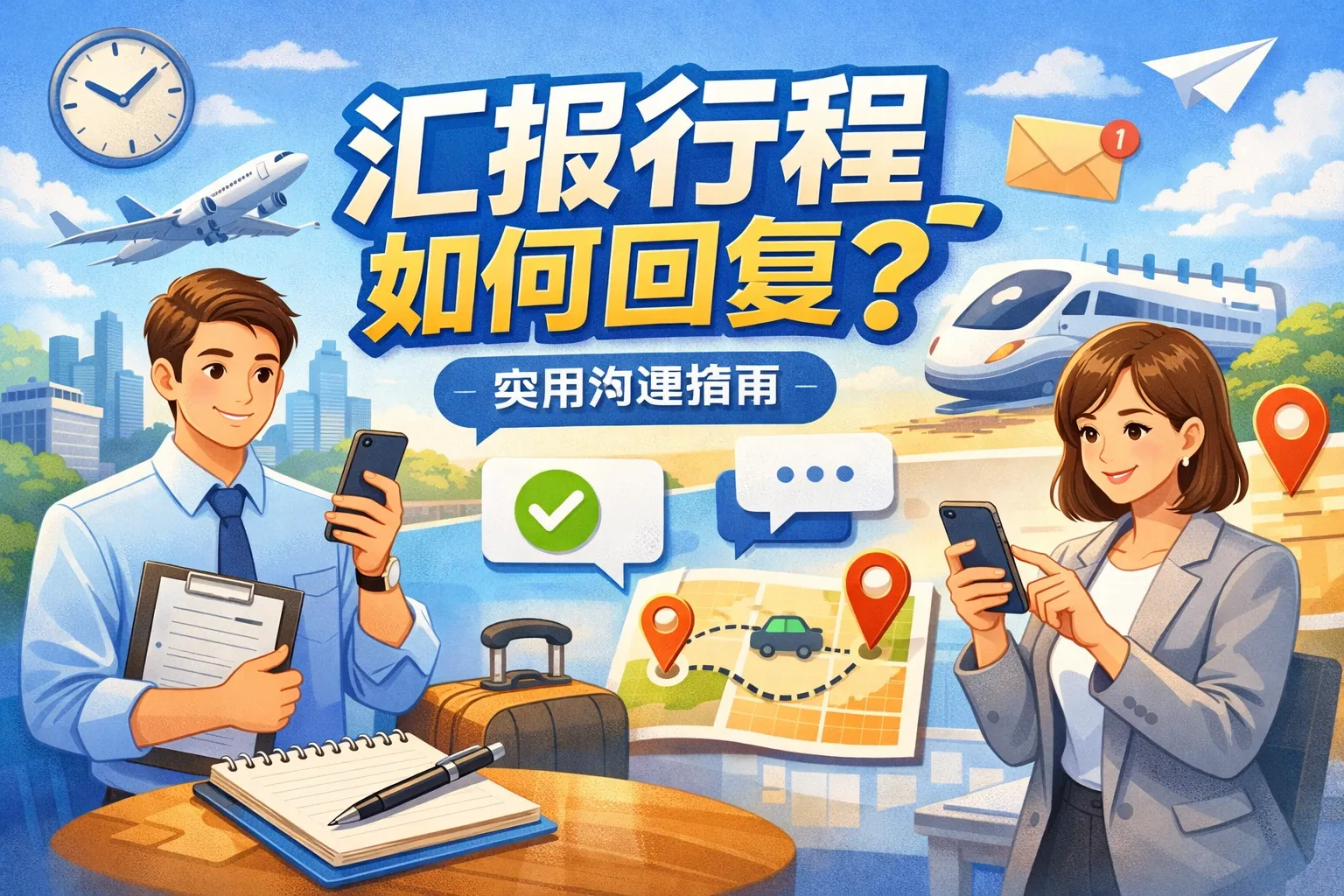 汇报行程如何回复