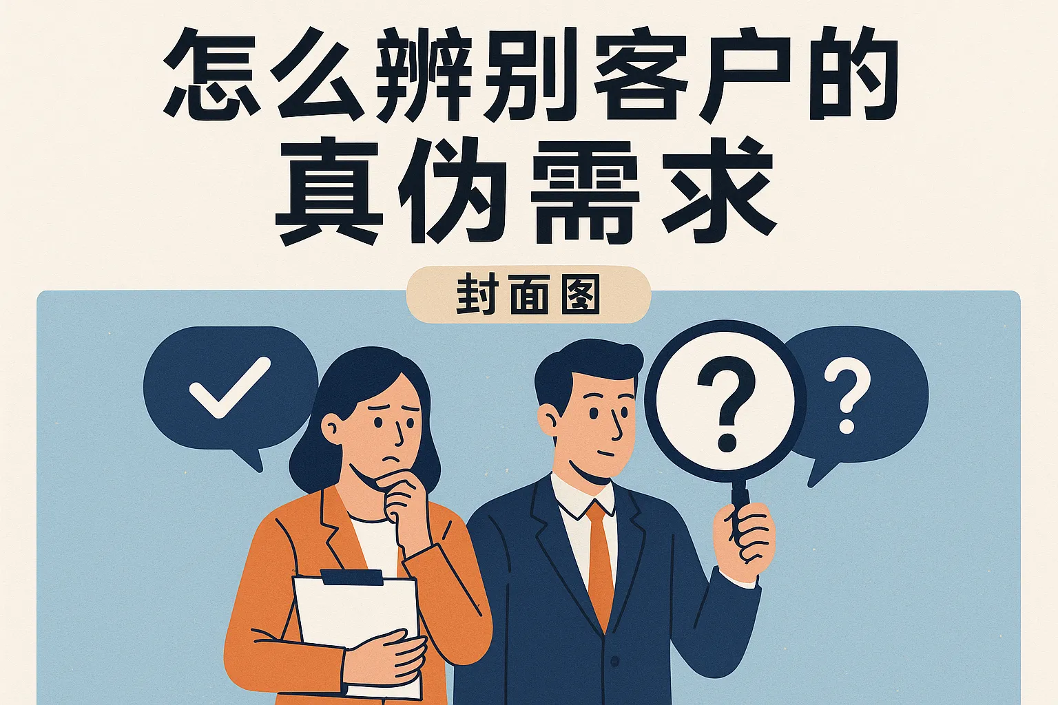 怎么辨别客户的真伪需求