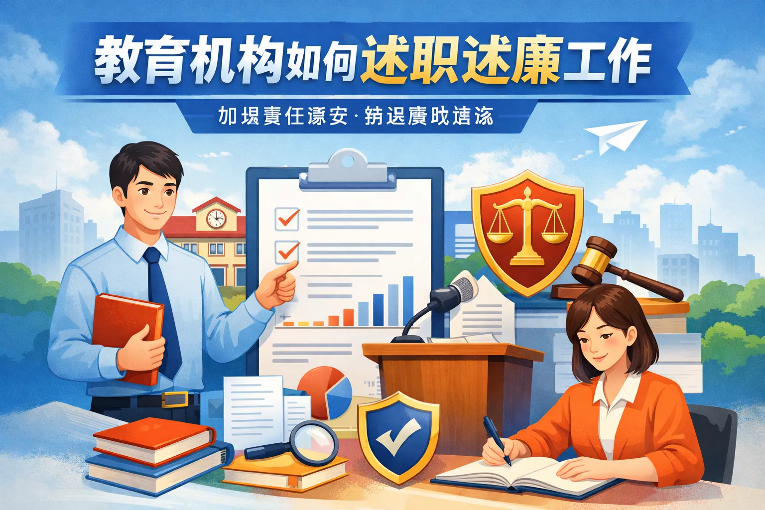 教育机构如何述职述廉工作