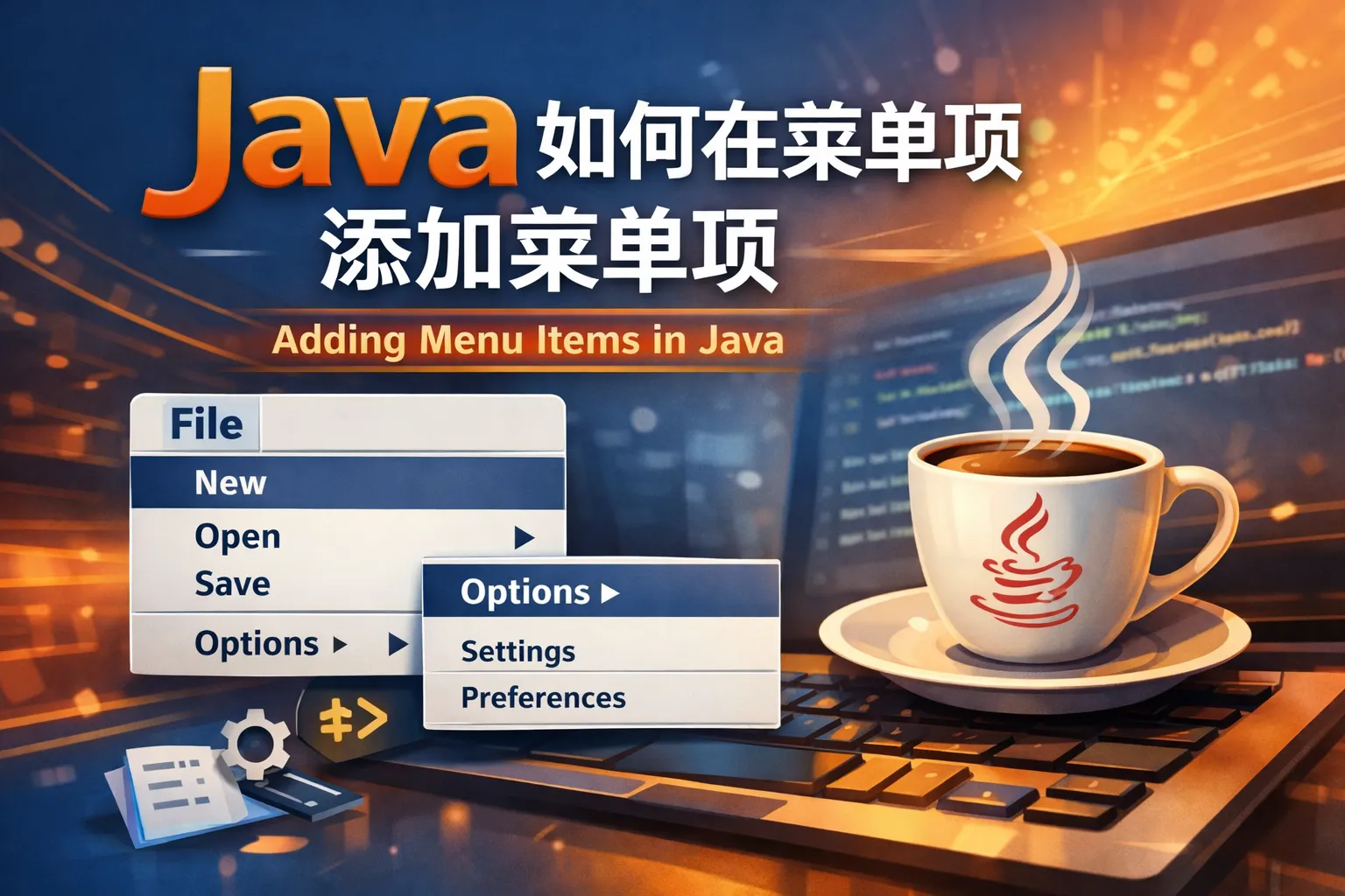 Java如何在菜单项添加菜单项