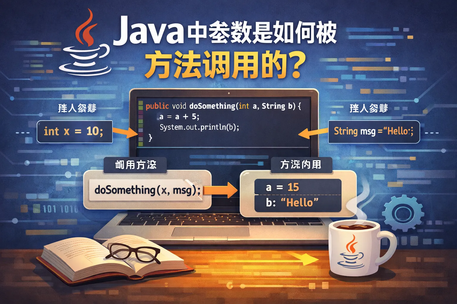 java中参数是如何被方法调用的