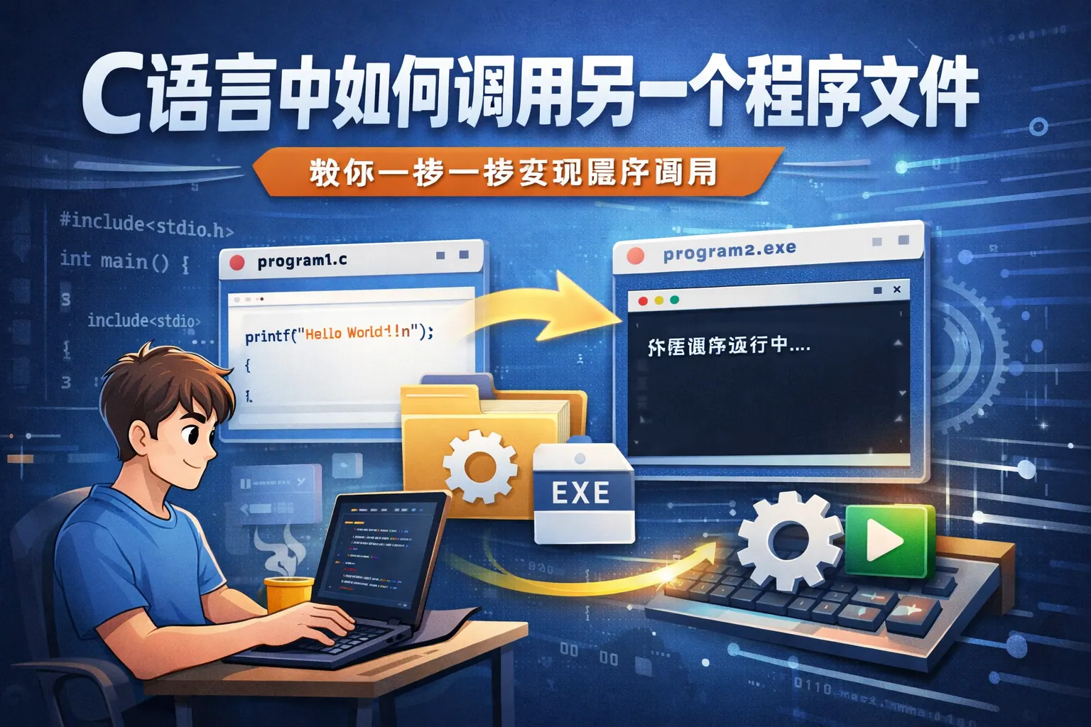 c语言中如何调用另一个程序文件