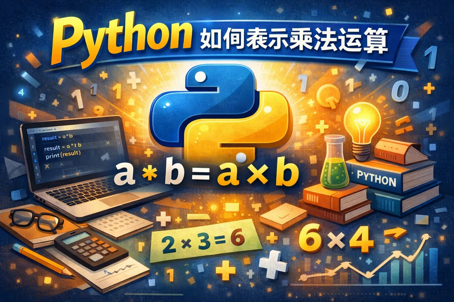 python如何表示乘法运算