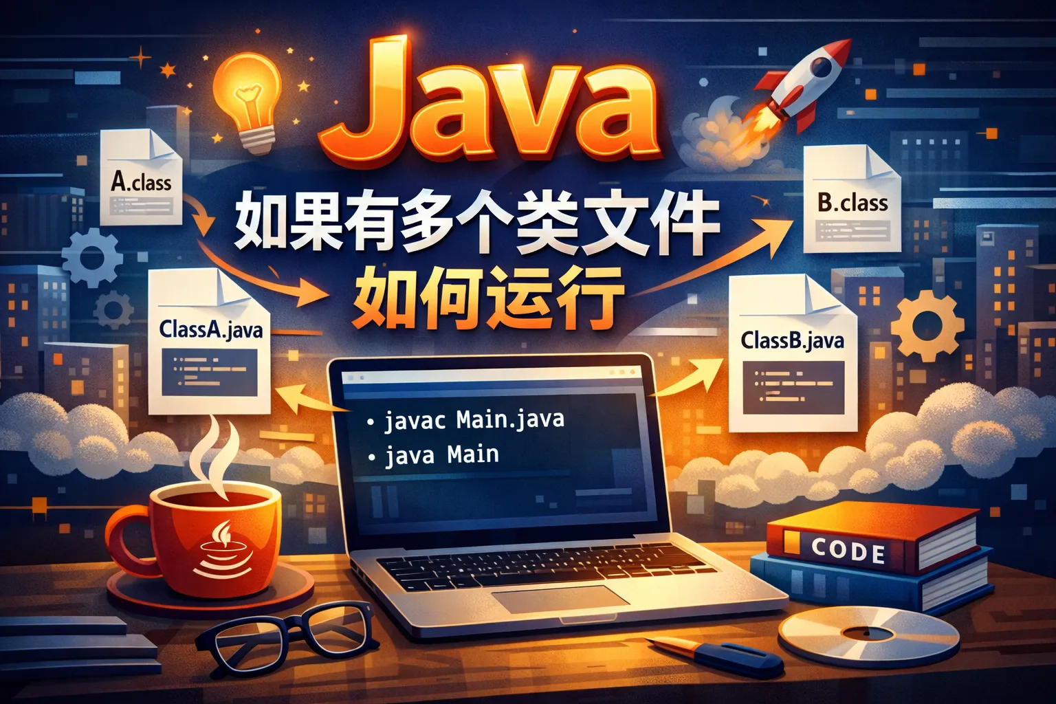 java如果有多个类文件如何运行