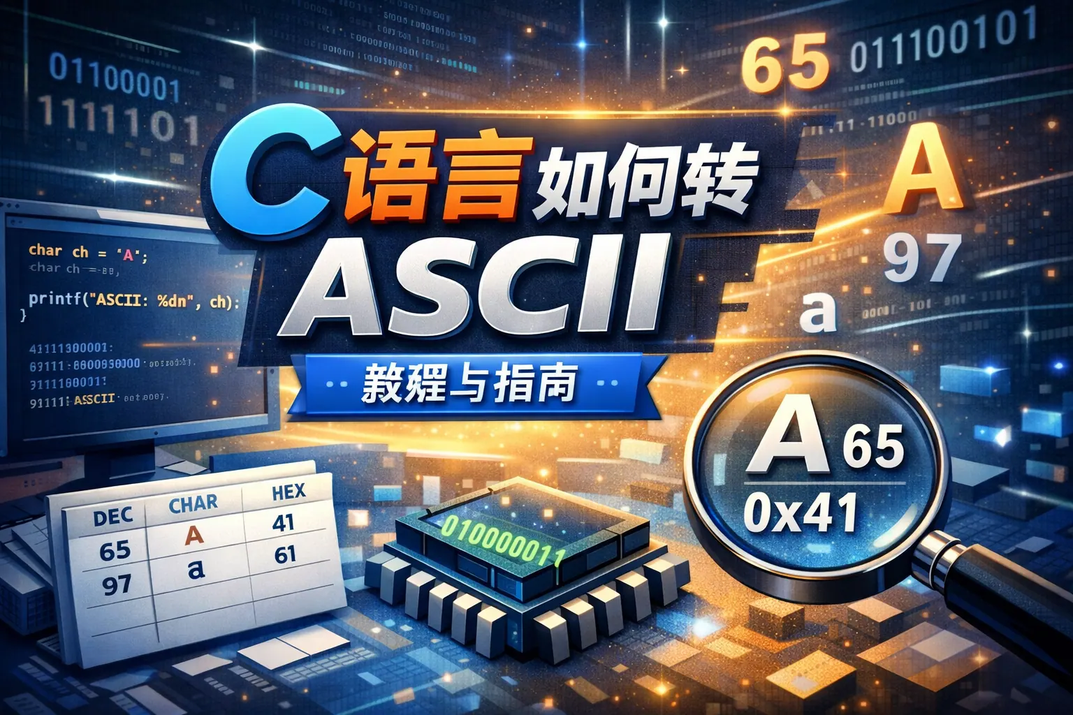 c语言如何转ascii