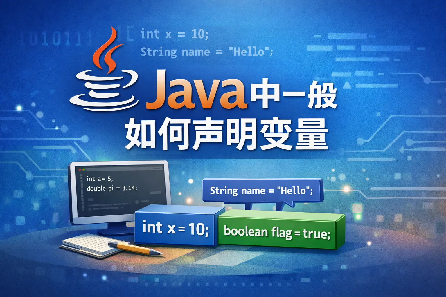 java中一般如何声明变量