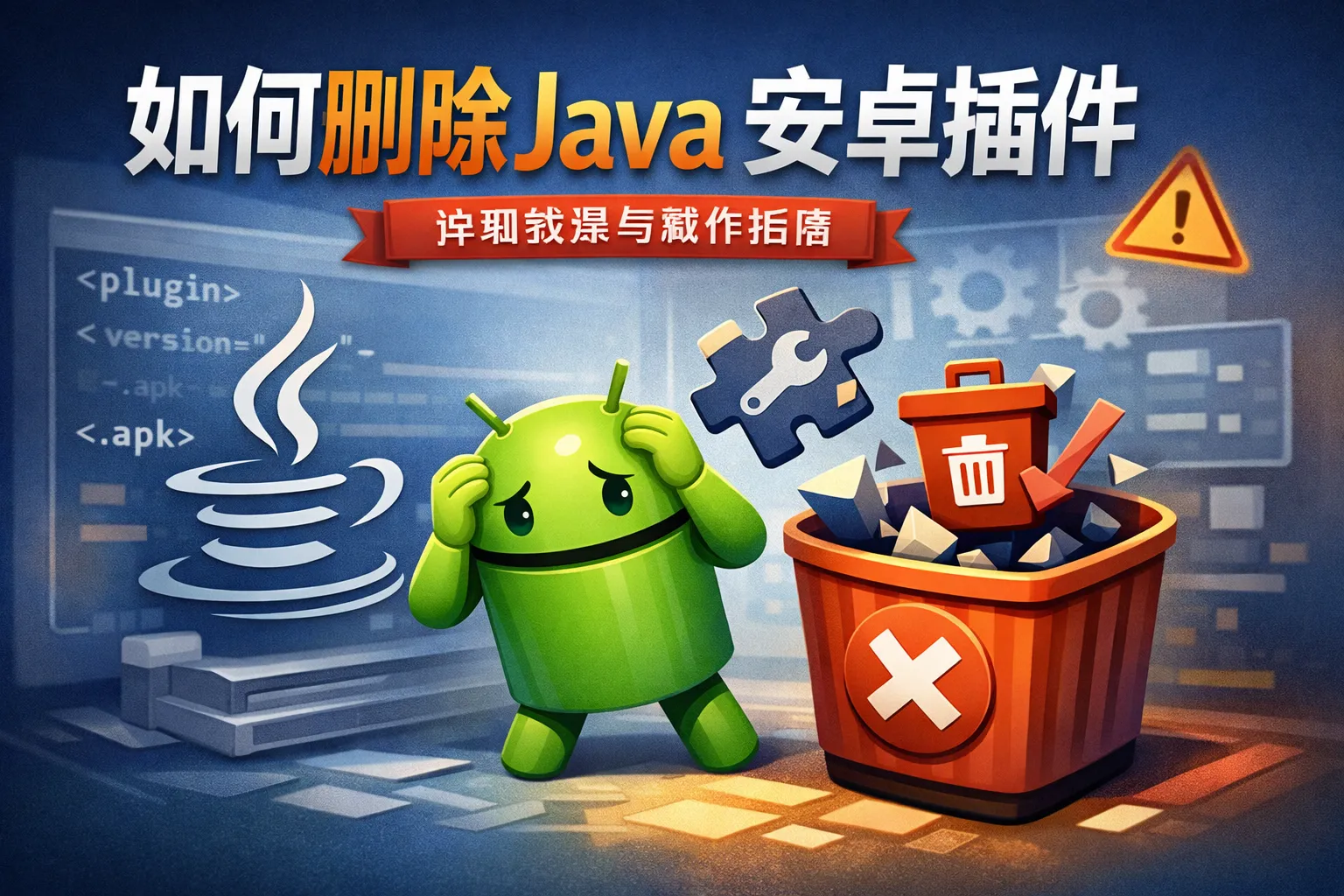 如何删除java 安卓插件