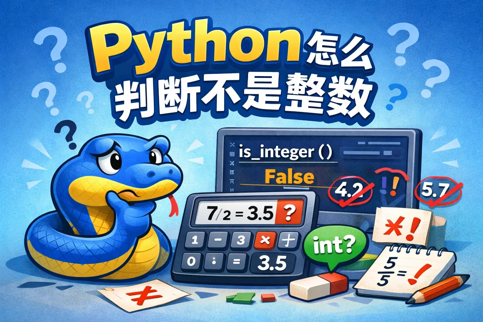 python怎么判断不是整数