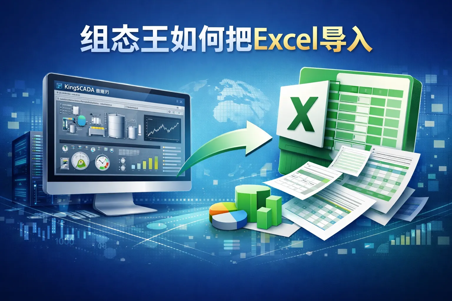 组态王如何把excel导入