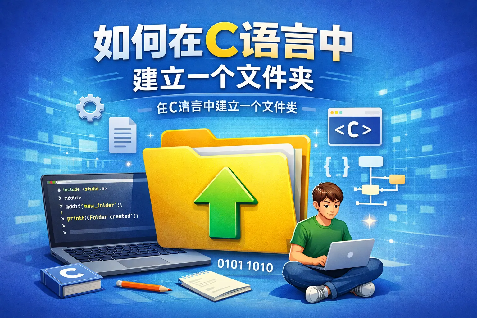 如何在c语言中建立一个文件夹