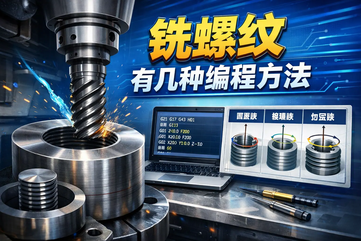 铣螺纹有几种编程方法