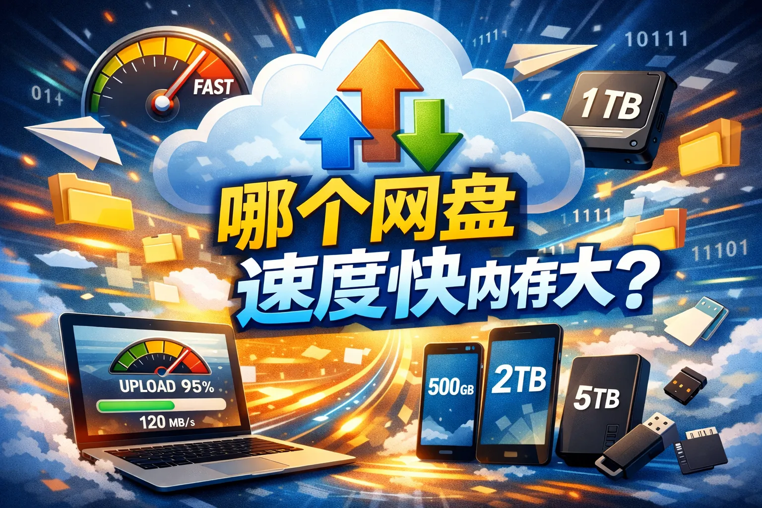 哪个网盘速度快内存大