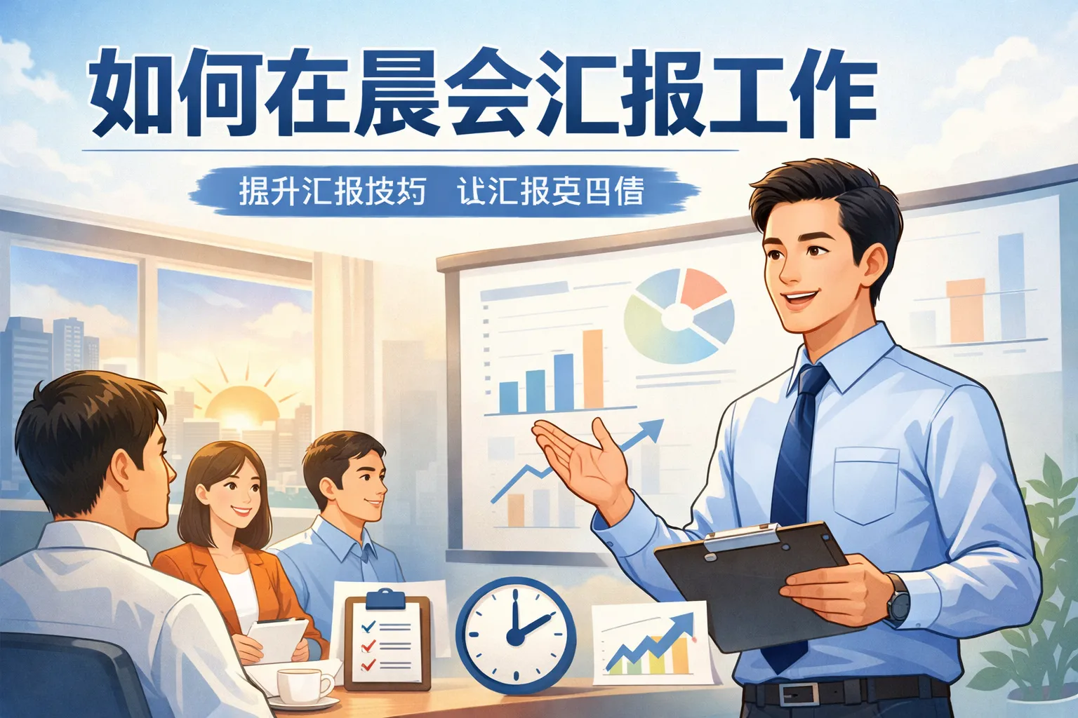 如何在晨会汇报工作