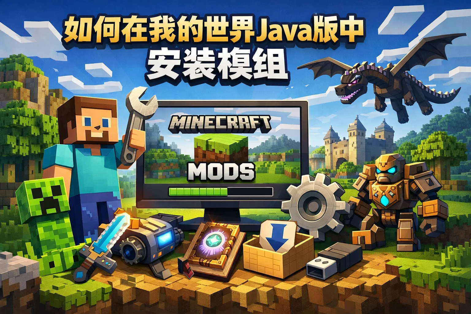 如何在我的世界java版中安装模组