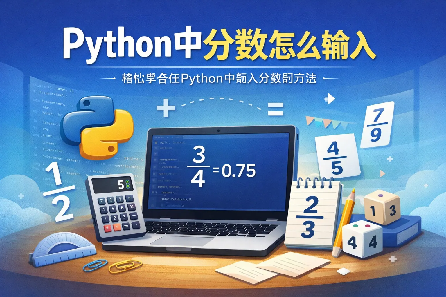 python中分数怎么输入