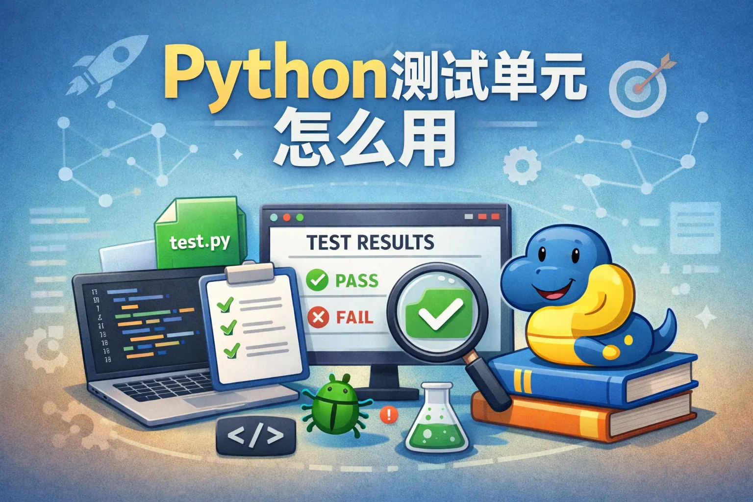 python测试单元怎么用