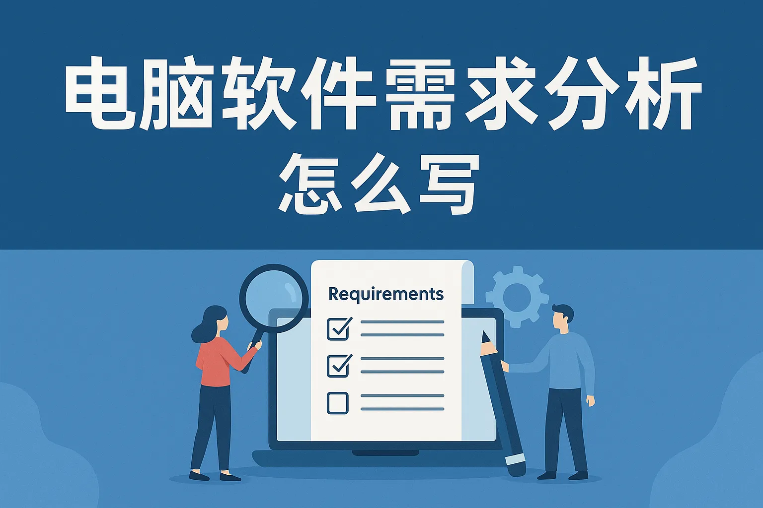 电脑软件需求分析怎么写