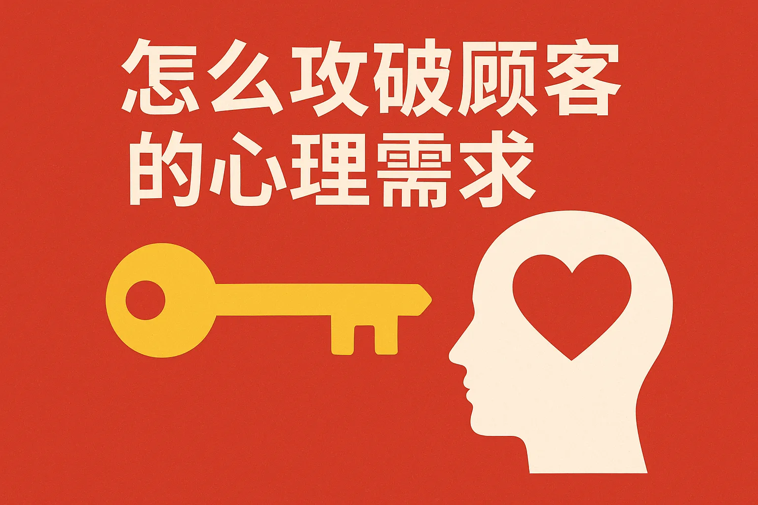 怎么攻破顾客的心理需求