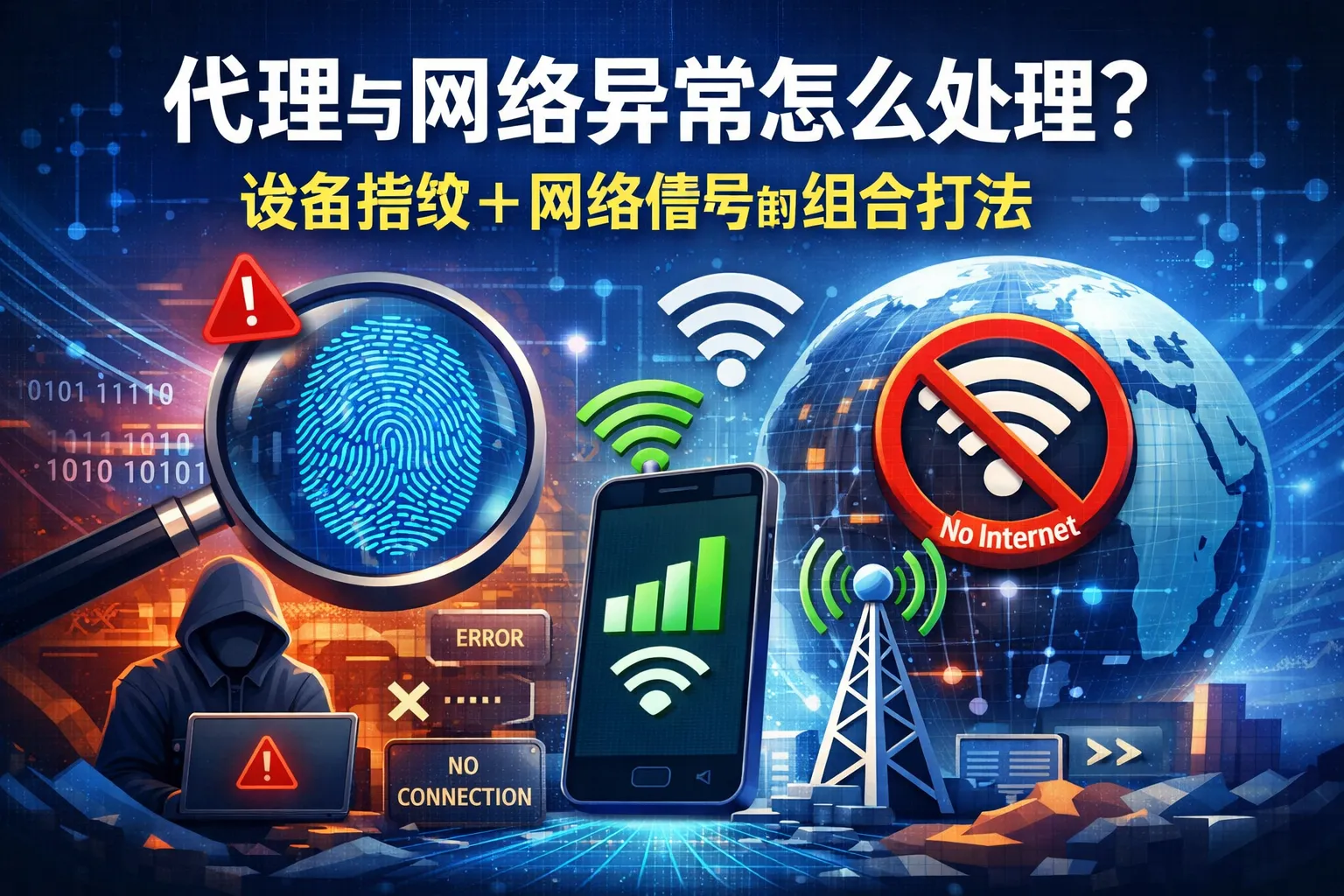 代理与网络异常怎么处理?设备指纹+网络信号的组合打法