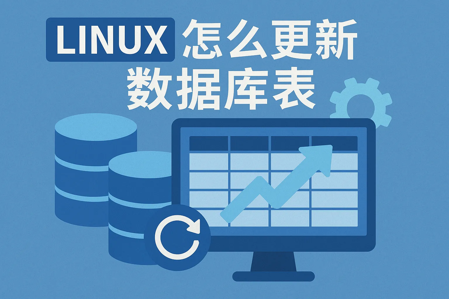 linux怎么更新数据库数据库表