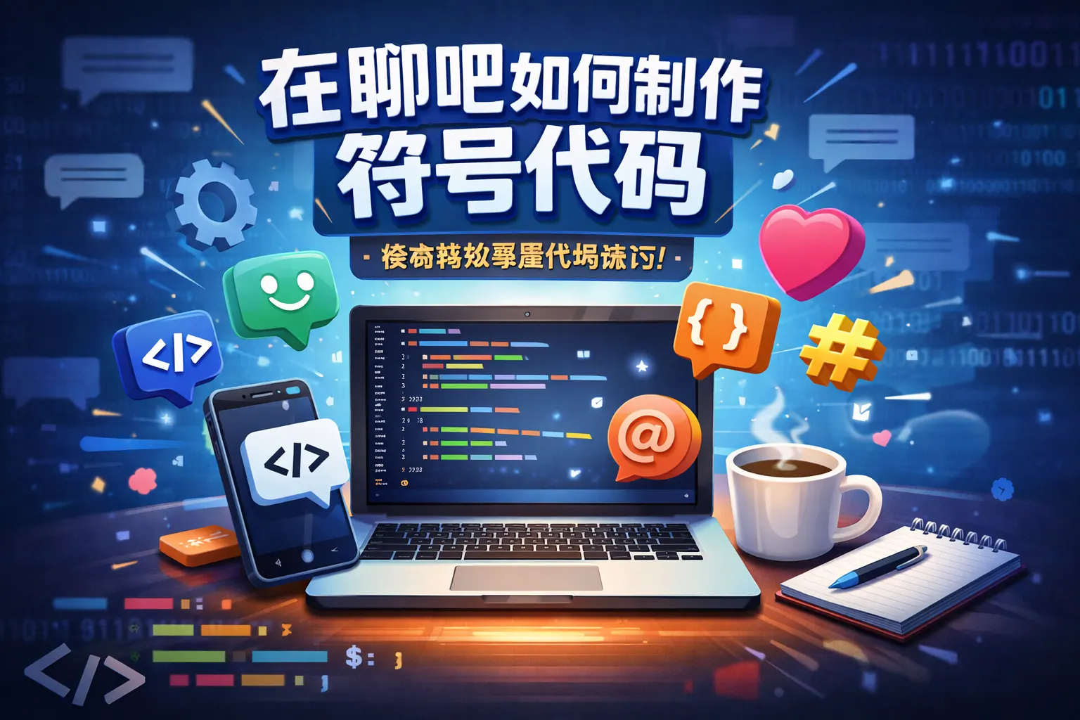 在聊吧如何制作符号代码