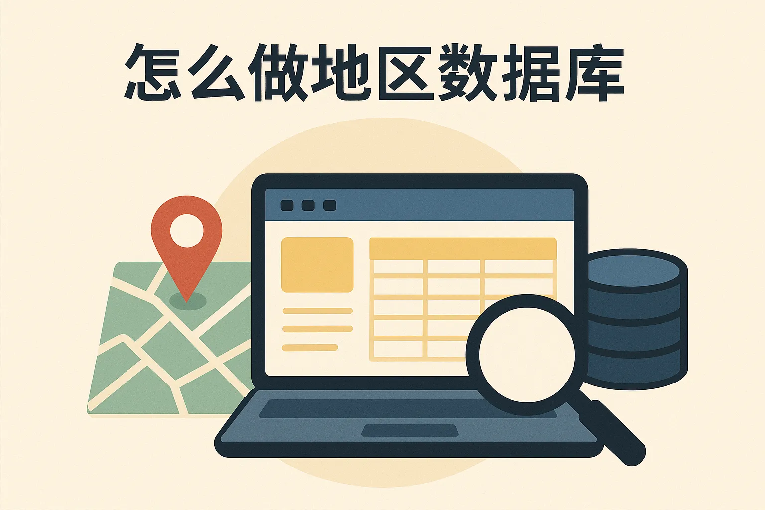 怎么做地区数据库