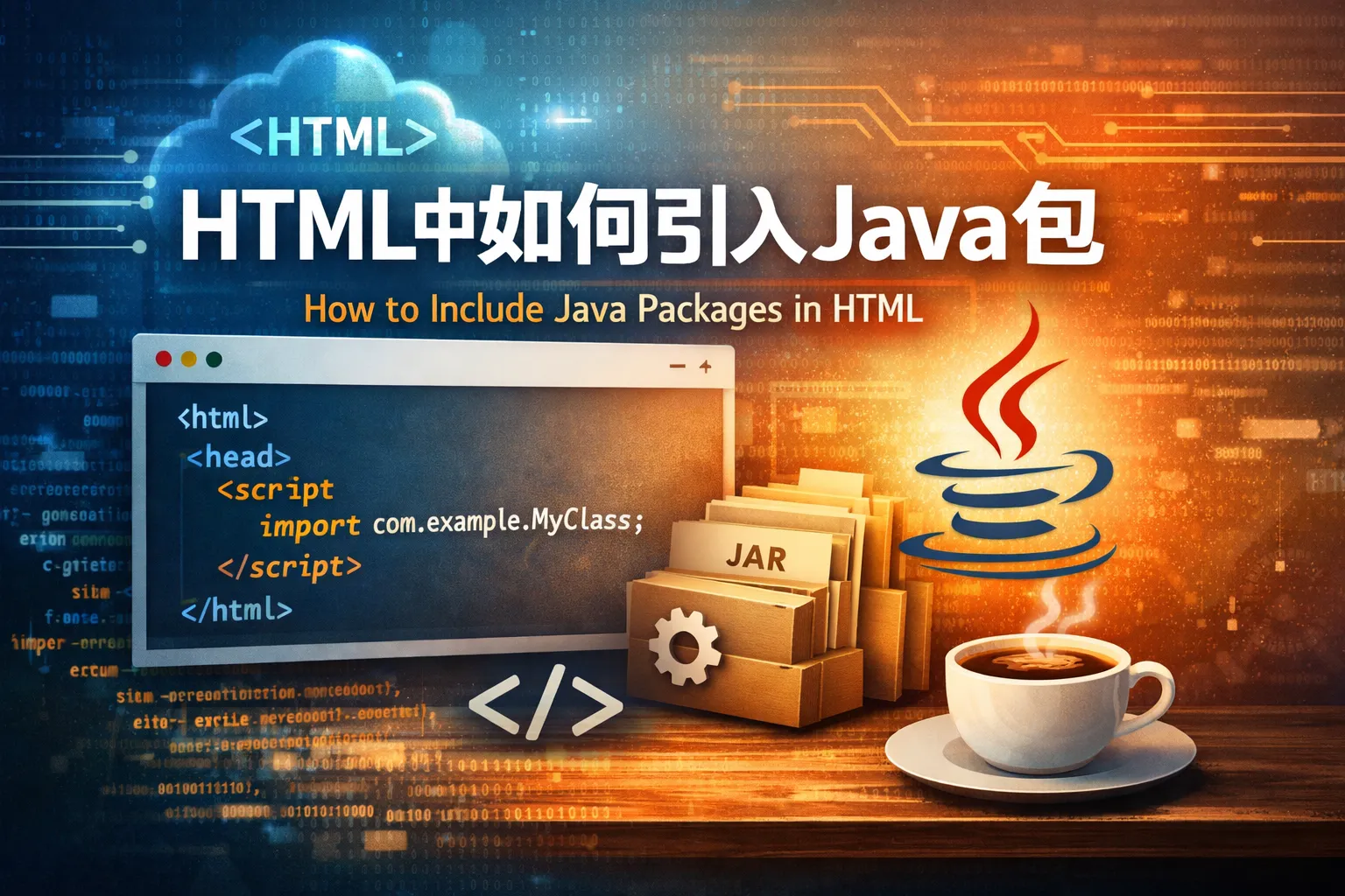 html中如何引入java包