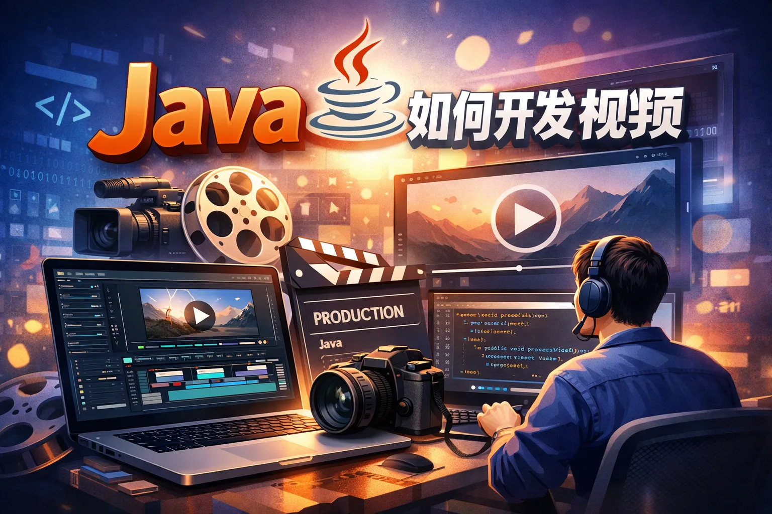 java如何开发视频