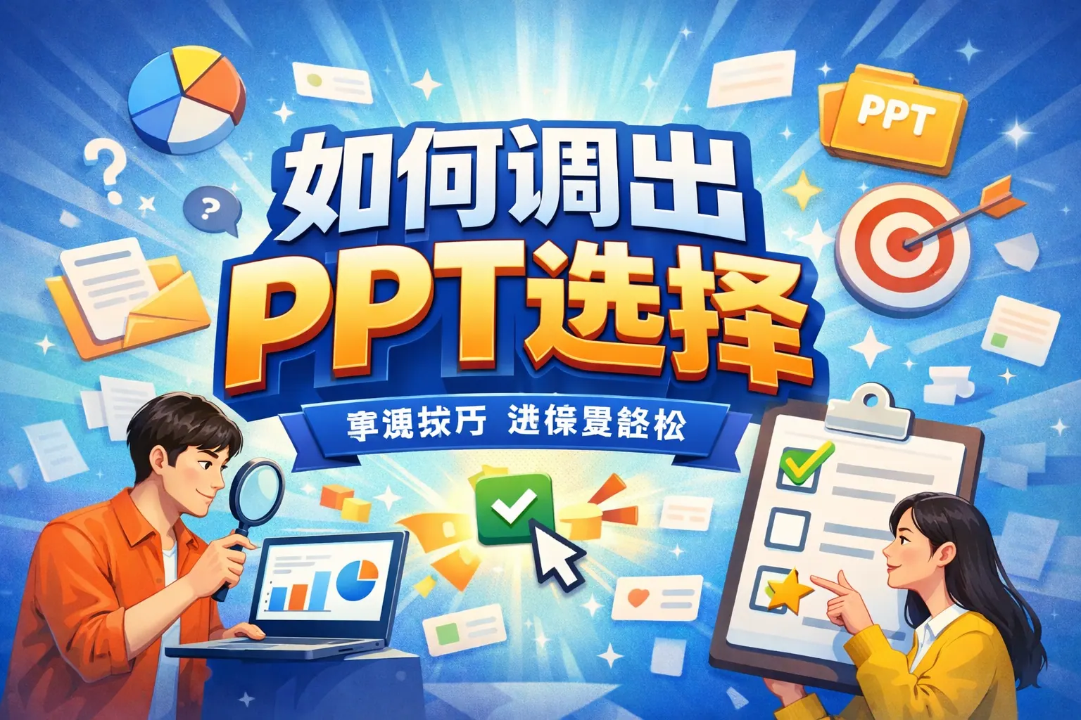 如何调出ppt选择