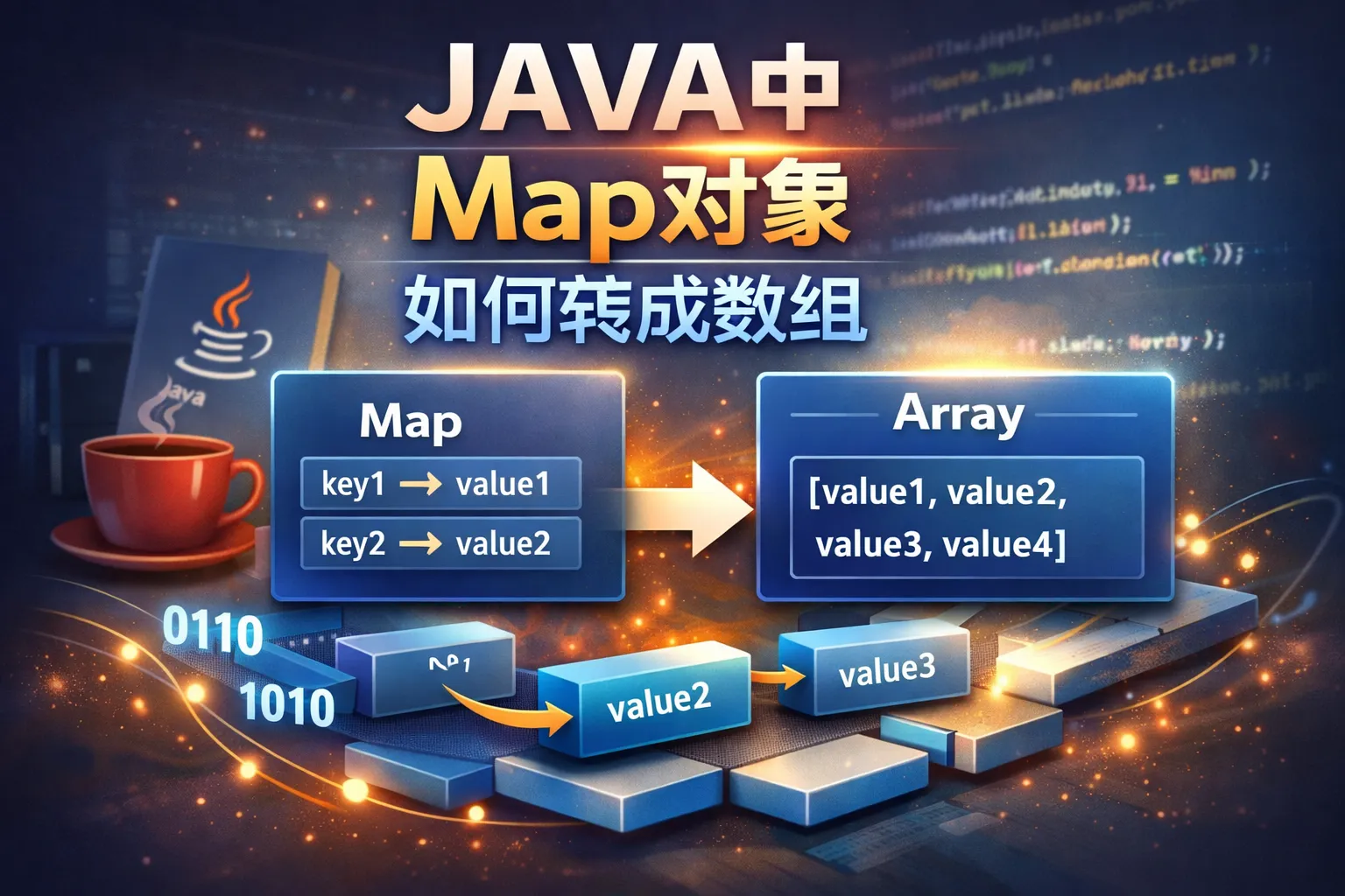 JAVA中map对象如何转成数组