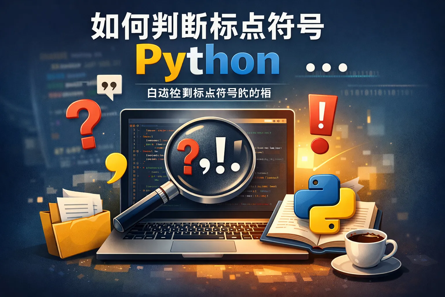 如何判断标点符号python