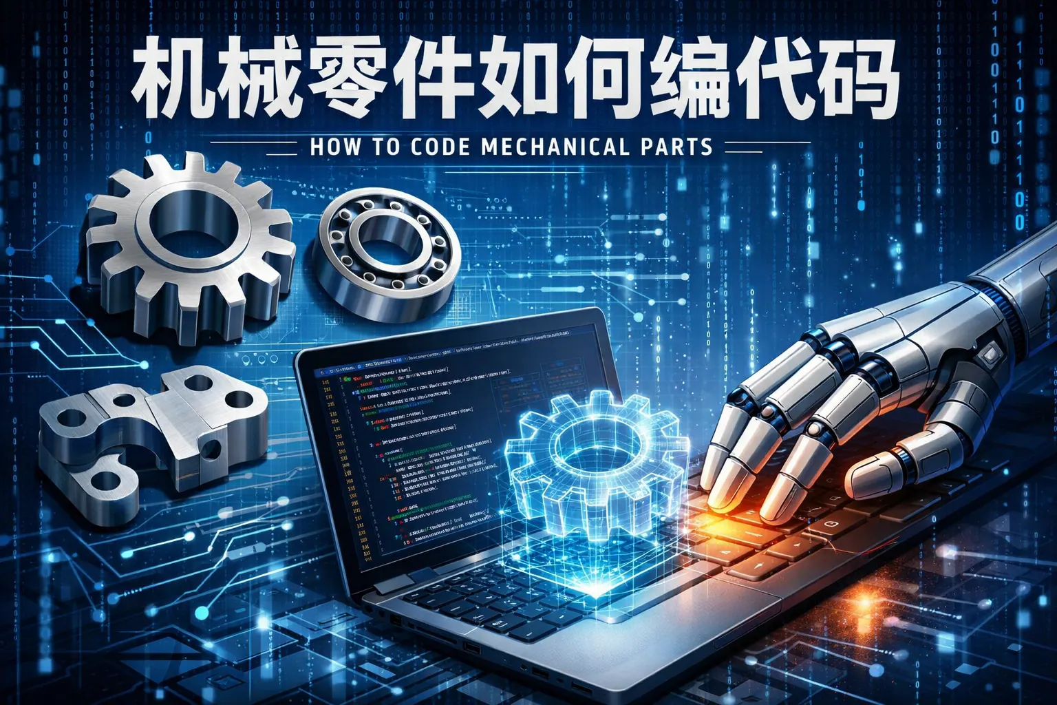 机械零件如何编代码